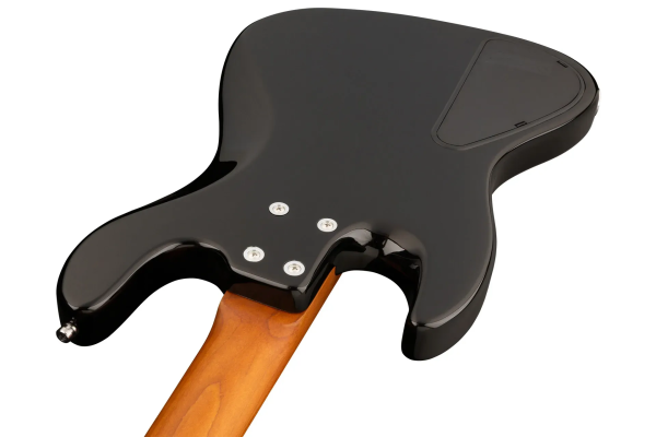 Sadowsky MetroExpress 21-Fret Hybrid P/J Bass, Roasted Maple Fingerboard, 4-String - Solid Black High Polish